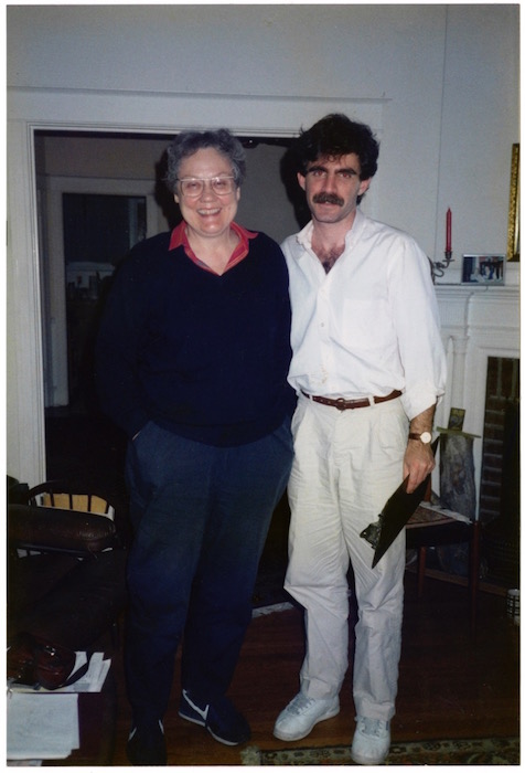 Eric Marcus with interview subject Barbara Gittings, 1989