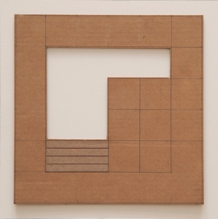 D.E. May Untitled, 2003 Cardboard and graphite 12” x 12”